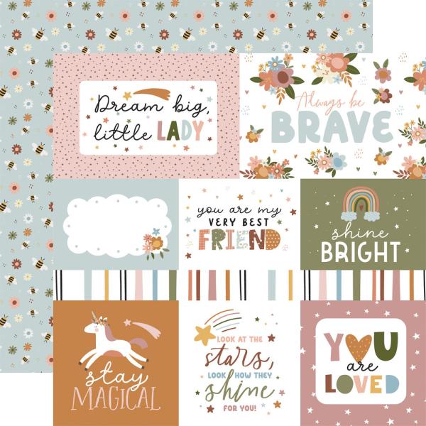 Echo Park - Designpapier "Dream Big Little Girl" Collection Kit 12x12 Inch - 12 Bogen