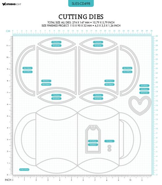 Studio Light - Stanzschablone "Handbag Pillow Box" Dies