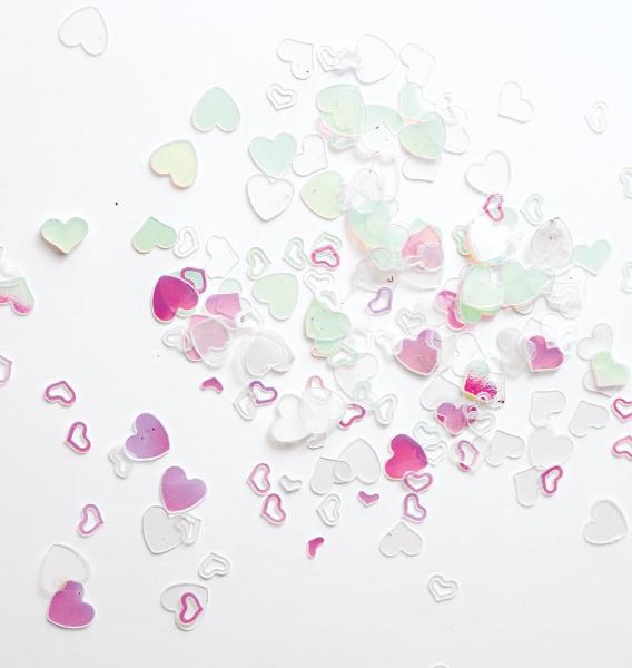 Studio Light - Shaker Elemente - Pailetten "Hearts" Sequins