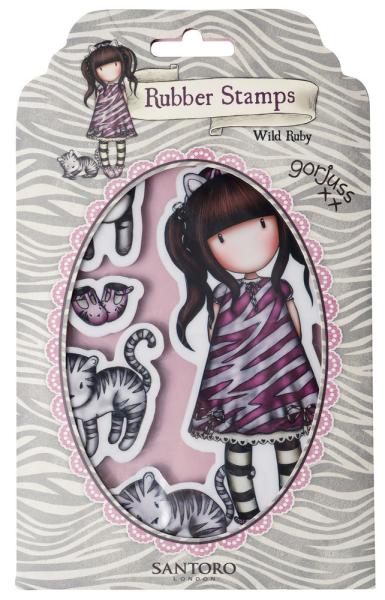 Studio Light Gorjuss - Stempelset "Wild Ruby" Cling Stamp L