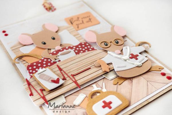 Marianne Design - Präge- und Stanzschalone "Bed" Collectables Dies