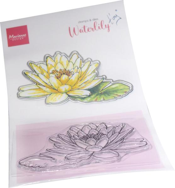 Marianne Design - Stempel & Stanzschbalone "Flowers Water Lily" Clear Stamps & Dies