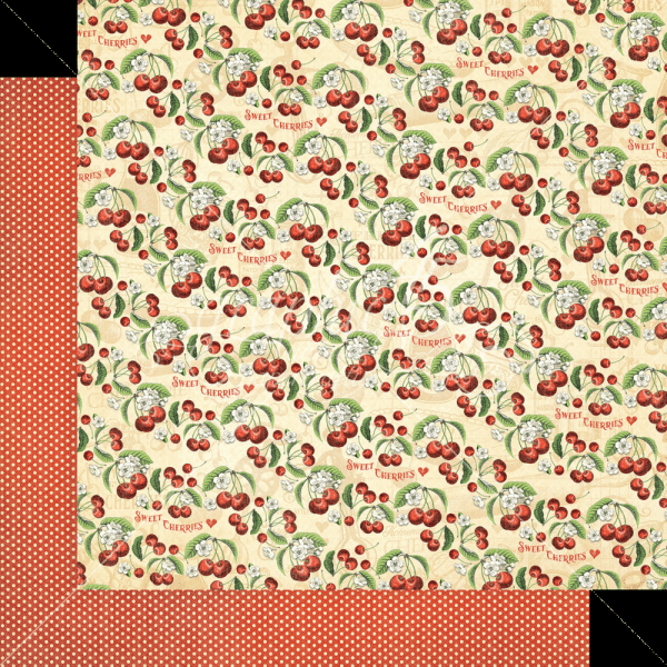 Graphic 45 - Designpapier "Life's a Bowl of Cherries" Collection Pack 12x12 Inch - 16 Bogen