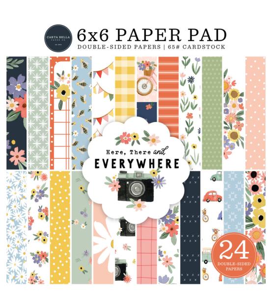 Carta Bella - Designpapier "Here There And Everywhere" Paper Pad 6x6 Inch - 24 Bogen