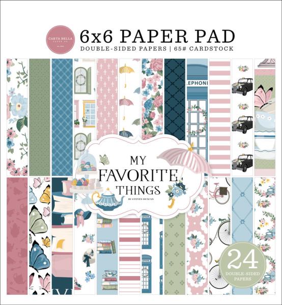 Carta Bella - Designpapier "My Favorite Things" Paper Pad 6x6 Inch - 24 Bogen