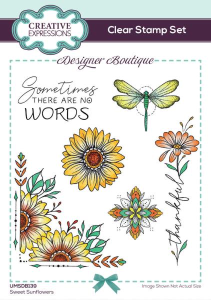 Creative Expressions - Stempelset A6 "Sweet Sunflowers" Clear Stamps