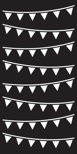 Creative Expressions - Schablone "Bunting" Stencil Slimline