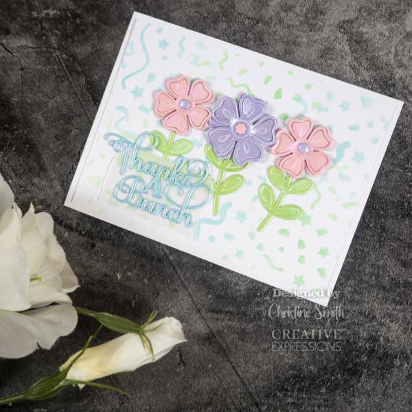 Creative Expressions - Stanzschablone "Thanks A Bunch" Craft Dies Mini