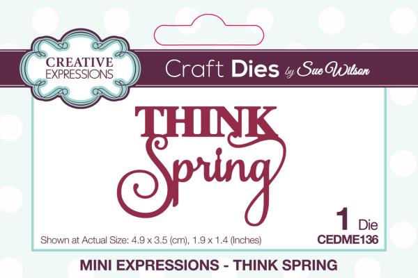 Creative Expressions - Stanzschablone "Think Spring" Craft Dies Mini