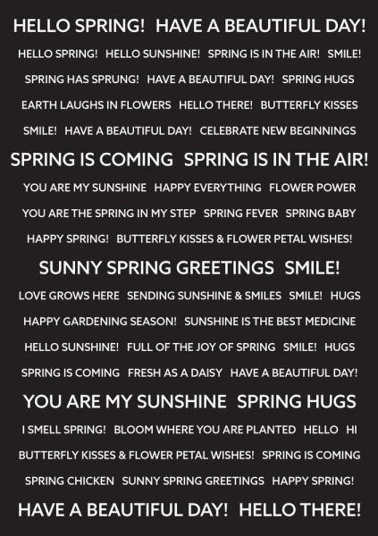 Creative Expressions - Embesllishment "Hello Spring"