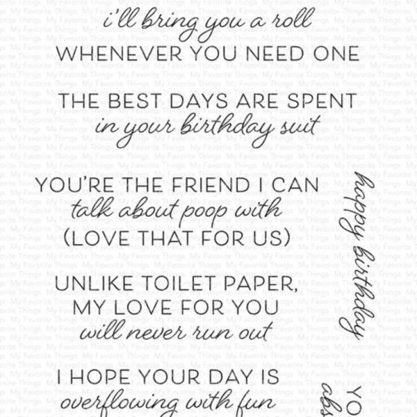 My Favorite Things Stempelset "Bathroom Banter" Clear Stamps