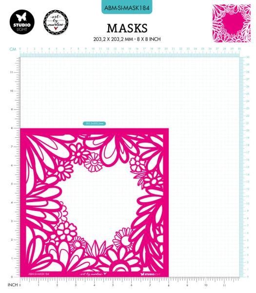 Art By Marlene - Schablone Floral Frame Stencil - Mask Signature Collection