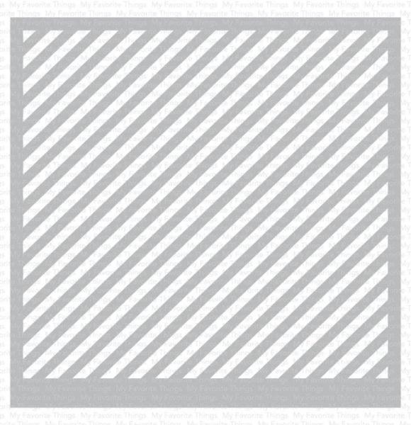 My Favorite Things - Schablone 6x6 Inch "Diagonal Stripes" Stencil