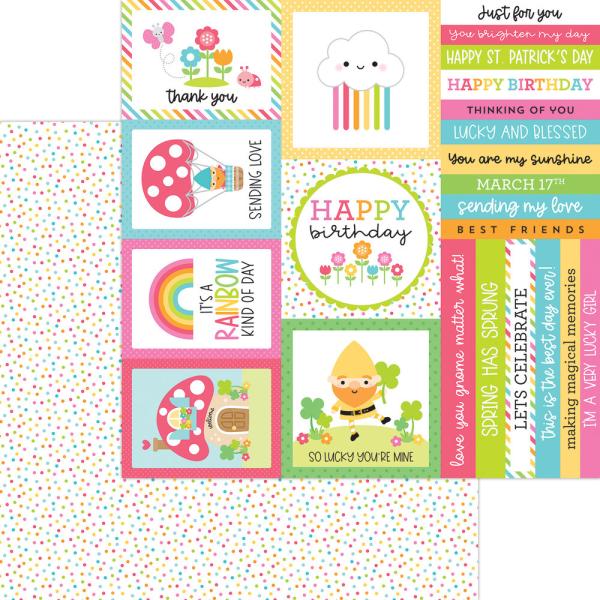 Doodlebug Design - Designpapier "Over The Rainbow" Paper Pack 12x12 Inch - 12 Bogen