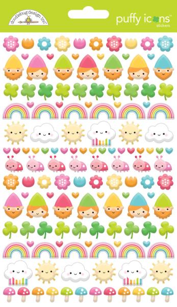 Doodlebug Design - Aufkleber "Over The Rainbow" Puffy Icons Sticker