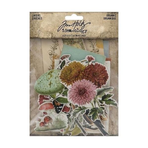 Tim Holtz - Idea Ology - Stanzteile "Layers Organic" Die Cuts