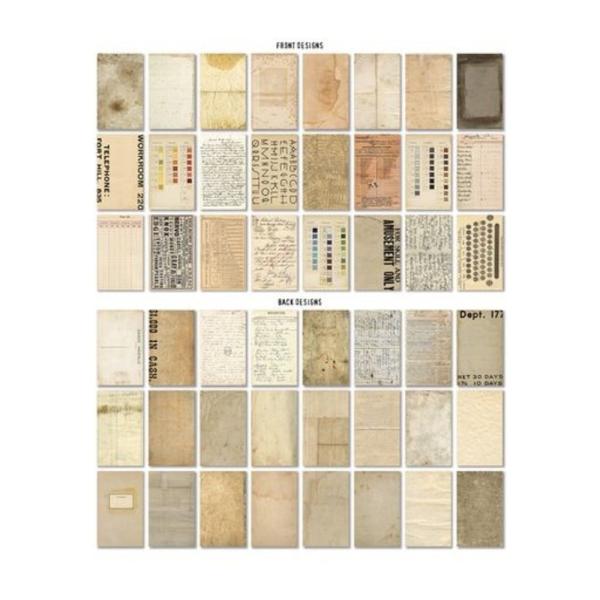 Tim Holtz - Idea Ology - Designpapier "Backdrops Volume 4" Paper Pack 6x10  Inch - 24 Bogen 