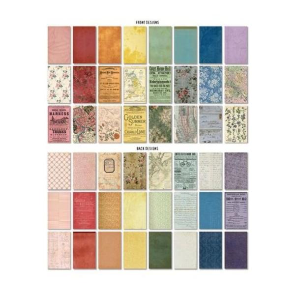 Tim Holtz - Idea Ology - Designpapier "Backdrops Volume 5" Paper Pack 6x10 Inch - 24 Bogen 