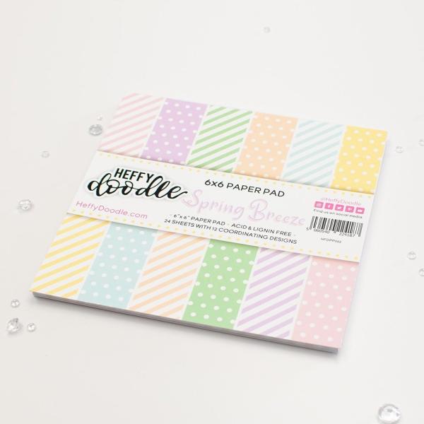 Heffy Doodle - Designpapier "Spring Breeze 6x6 Inch Paper Pad - 24 Bogen