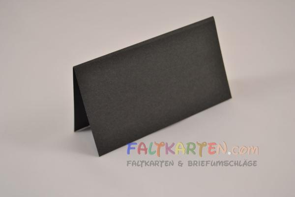 Tischkarte - Platzkarte 9 x 5 cm 240g/m² in schwarz