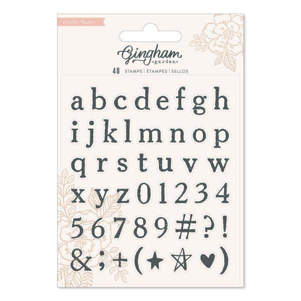 American Crafts - Stempelset "Gingham Garden" Clear Stamps