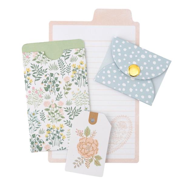 American Crafts - Stanzteile "Gingham Garden Stationary" Embellishments