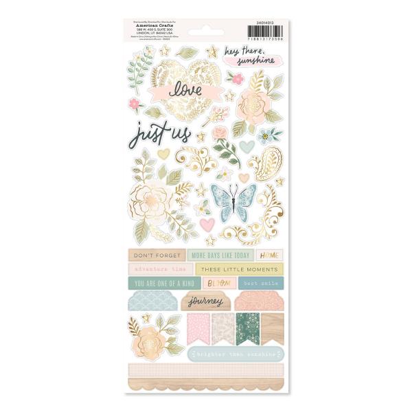 American Crafts - Aufkleber "Gingham Garden" Sticker