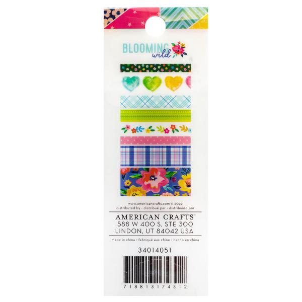 American Crafts - Decorative Tape "Blooming Wild" Washi Tape