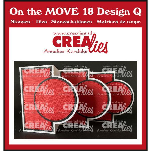 Crealies - Stanzschablone "Triple Fun Fold Card With Circles" On the MOVE Design Q Dies