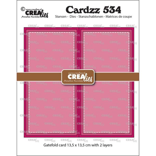 Crealies - Stanzschablone "Gatefold Square Card" Cardzz Dies