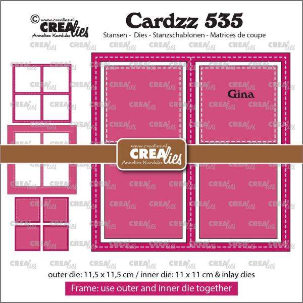 Crealies - Stanzschablone "Frame & Inlay Gina" Cardzz Dies