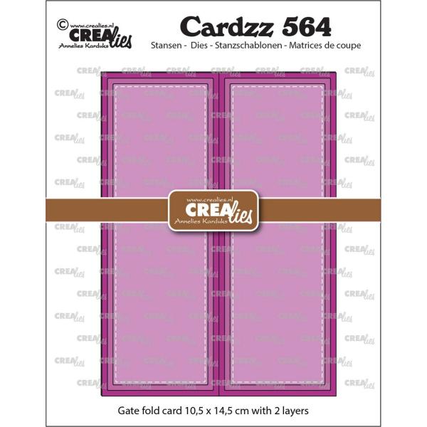 Crealies - Stanzschablone "Gatefold Rectangle Card" Cardzz Dies