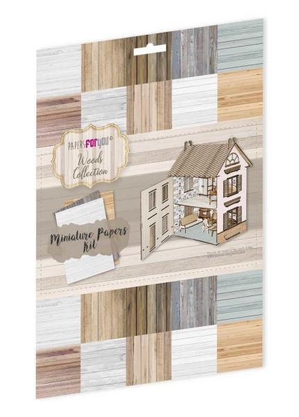 Papers For You - Miniatur Papier Set "Woods" Miniature Papers Kit - 10 Bogen