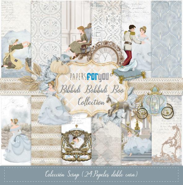 Papers For You - Designpapier "Bibbidi Bobbidi Boo" Scrap Paper Pack 8x8 Inch - 24 Bogen