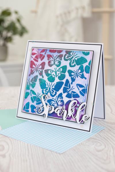 Crafters Companion - Schablone "Delightful Butterflies Multi-Use  Stencil