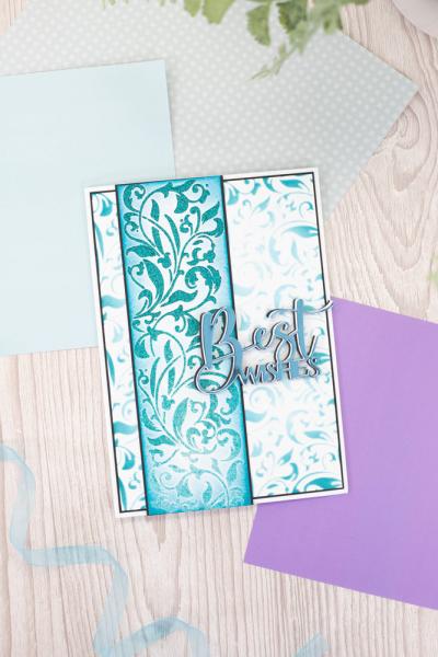 Crafters Companion - Schablone "Swirls and Flourishes Multi-Use" Stencil