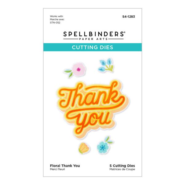 Spellbinders - Stanzschablone "Floral Thank You" Dies