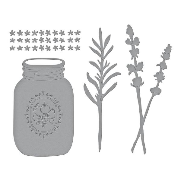 Spellbinders - Stanzschablone "Mason Jar and Lavender" Dies