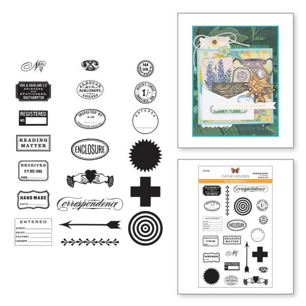 Spellbinders - Stempelset "Reading Matter" Clear Stamps