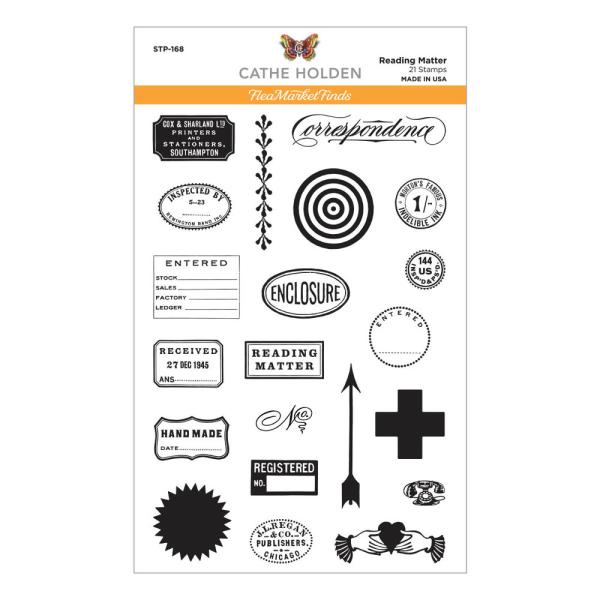 Spellbinders - Stempelset "Reading Matter" Clear Stamps