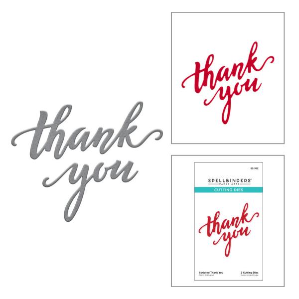 Spellbinders - Stanzschablone "Scripted Thank You" Dies