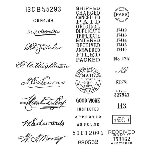 Spellbinders - Stempelset "Sign Here" Clear Stamps