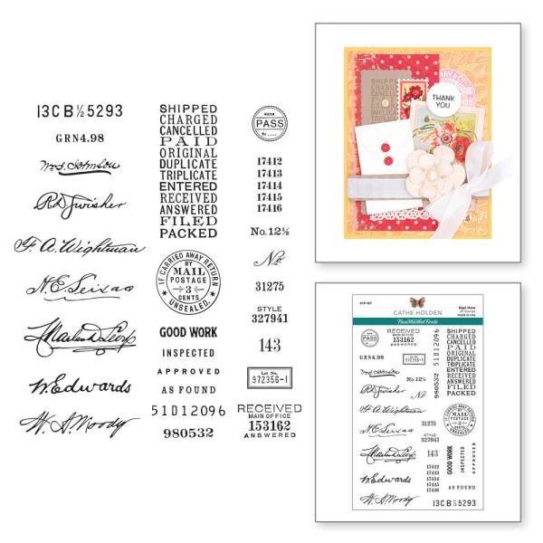 Spellbinders - Stempelset "Sign Here" Clear Stamps