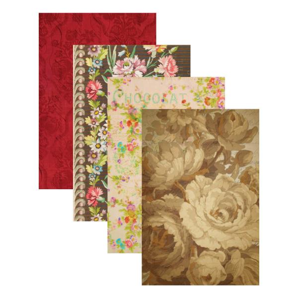 Spellbinders - Designpapier "Florals 2 Palette" Paper Pad 6x9 Inch - 24 Bogen