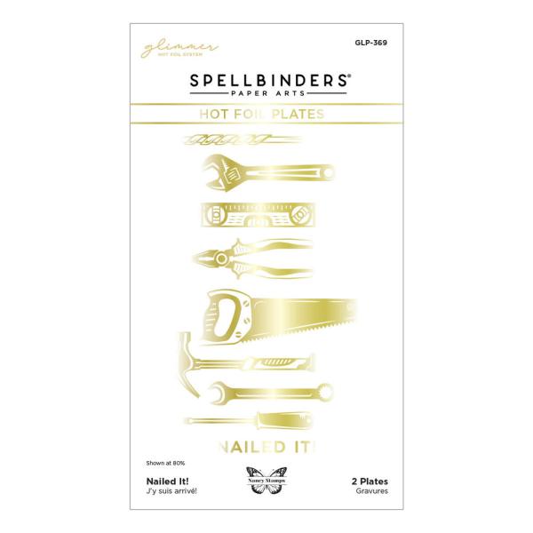 Spellbinders - Heißfolien-Platte "Nailed It!" Hot Foil Plate