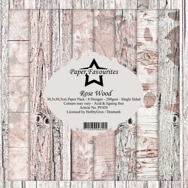 Paper Favourites - Designpapier "Rose Wood" Paper Pack 12x12 Inch 8 Bogen