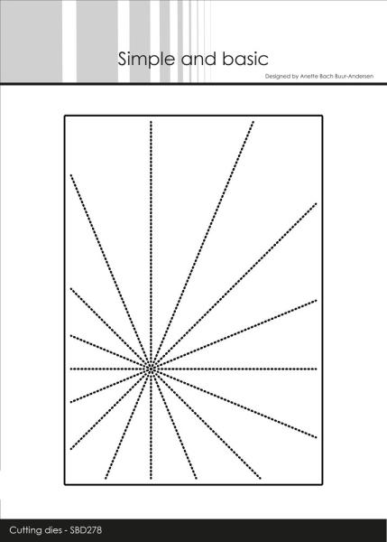 Simple and Basic - Stanzschablone A6 "Sunrays" Dies