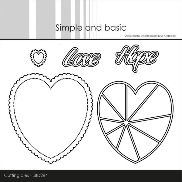 Simple and Basic - Stanzschablone  "Patchwork Heart w/ Scalloped Edge" Dies