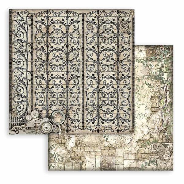 Stamperia - Designpapier "Magic Forest Backgrounds" Paper Pack 8x8 Inch - 10 Bogen