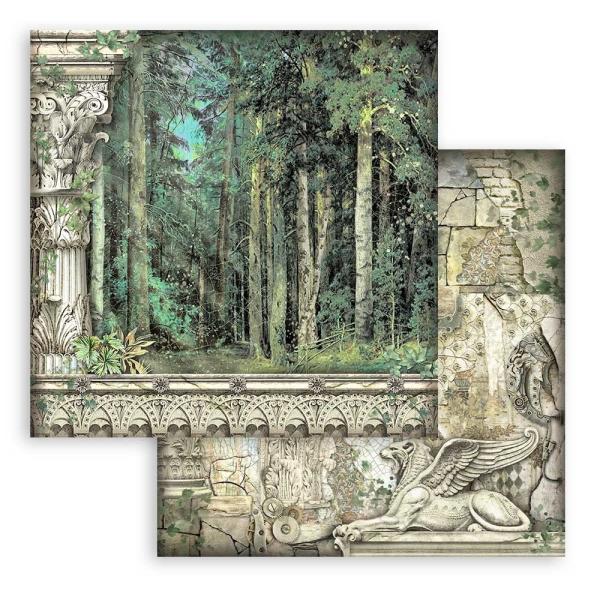 Stamperia - Designpapier "Magic Forest" Paper Pack 12x12 Inch - 10 Bogen